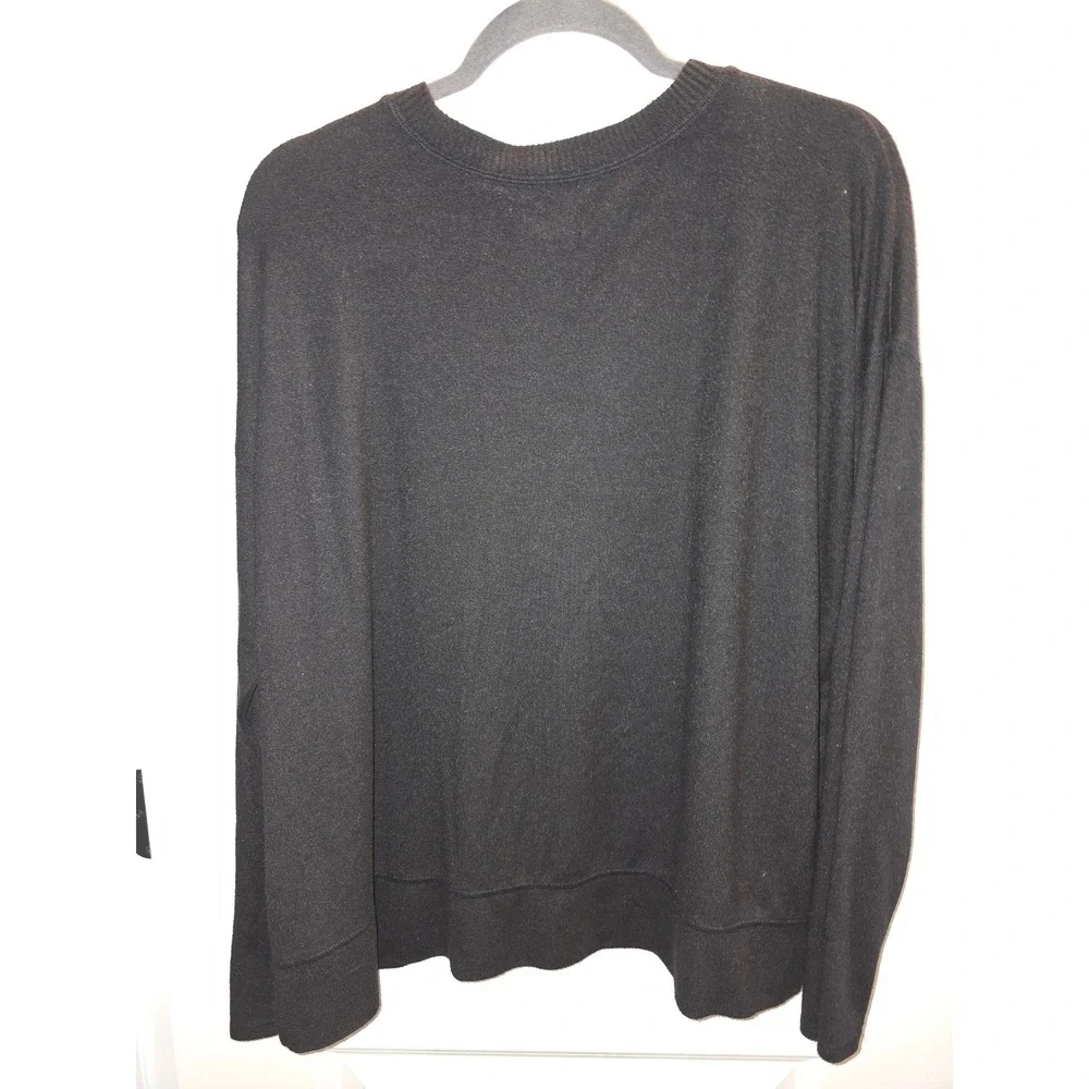 Lucky Brand Womens Black Crew Neck Pullover Knit Sweater Size‎ Large L/G RN80318